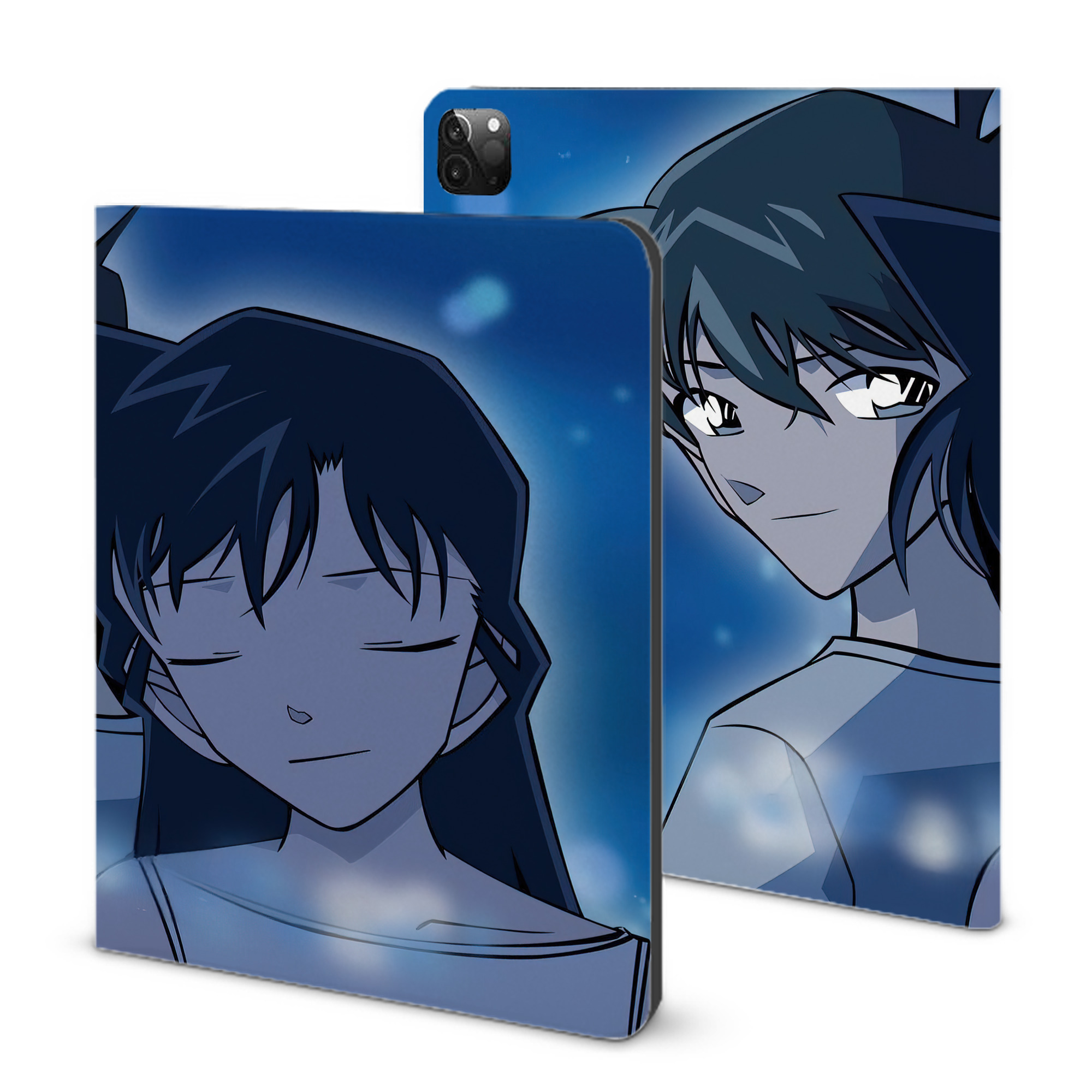 （画像用） 名探偵コナン Detective Conan IPadケース ペンホルダー付き ブックスタイルデザイン